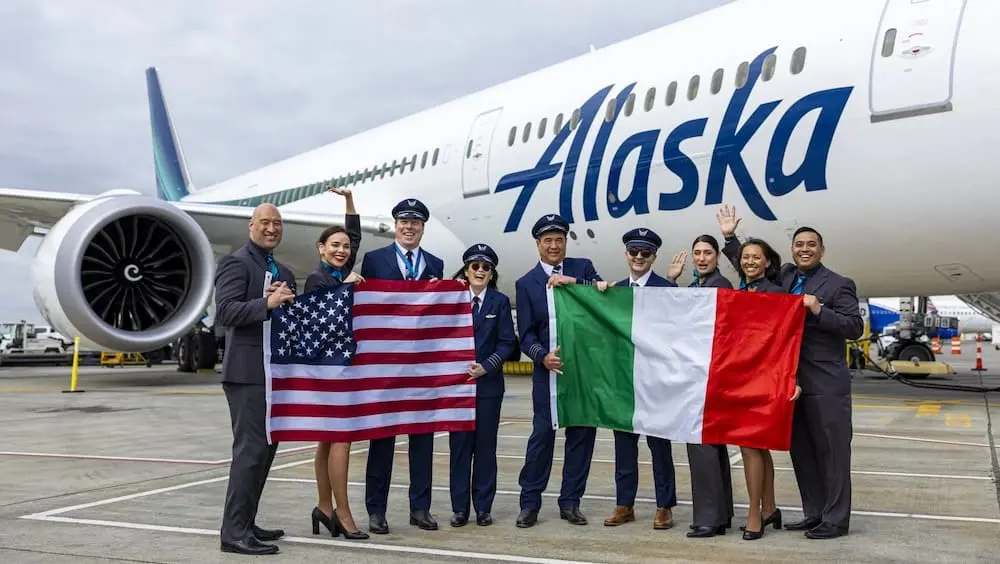 Alaska Airlines crew.