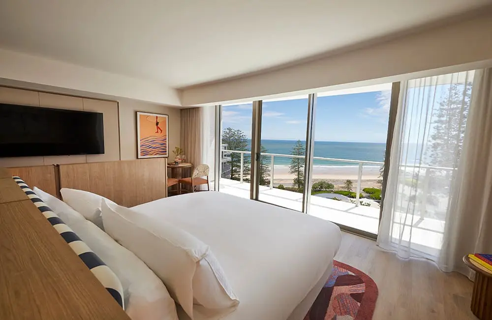 Room with ocean view at Avani Mooloolaba Beach Hotel