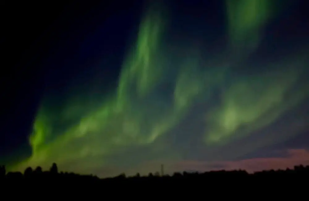 The sky, showing off. northern lights
