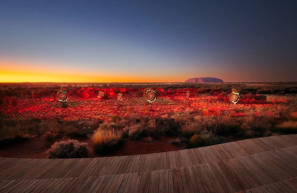 Sunrise Journeys. Image supplied by Voyages Tourism Australia/Matt Lambley First Nations