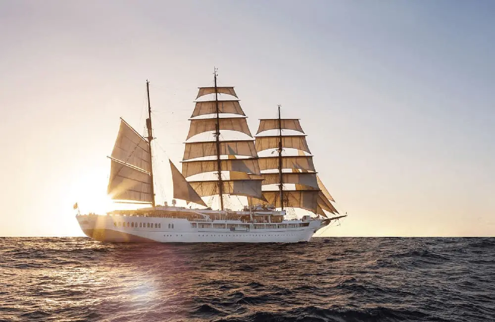 The iconic Sea Cloud accommodates just 64 passengers.
