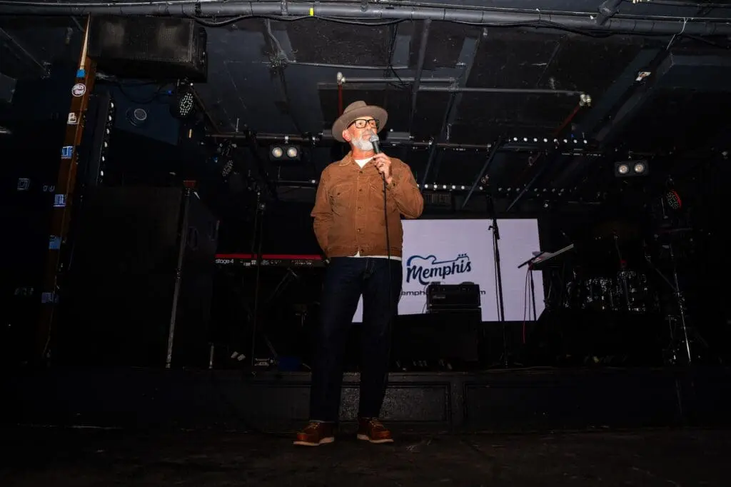 Neon balaclavas and funk fusion: Memphis Tourism shows the travel trade its city knows how to surprise/shock 2 Memphis event Chris