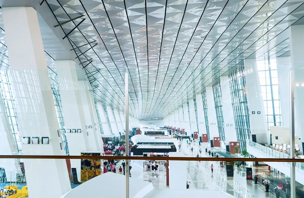 Shanghai Pudong International Airport terminal. Image: CreativaImages/iStock