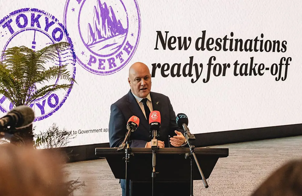 TRENZ26: Farewell Auckland, Kia ora Christchurch in May 2027 2 TRENZ26: Chistpopher Luxon announces the new Air New Zealand Christchurch routes