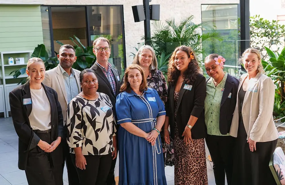 Brisbane Airport, Solomon Airlines/Airline Rep Services, Vanuatu Tourism Office and Espiritu Santo Tourism Association team at the Twice as Nice: Santo event in Brisbane. 