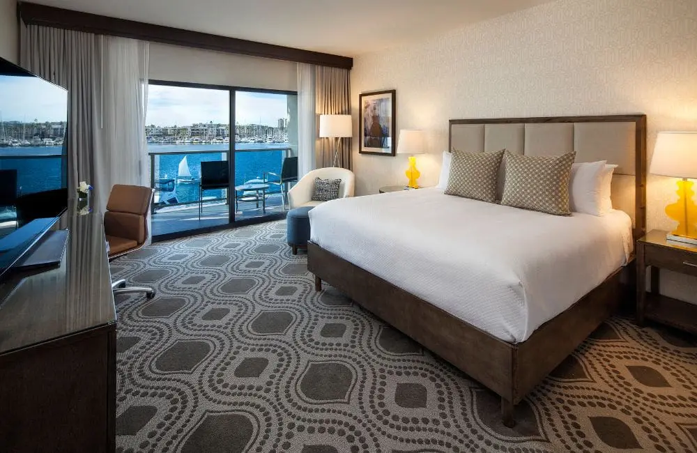 Marina View King room at Marina del Rey Hotel, LA