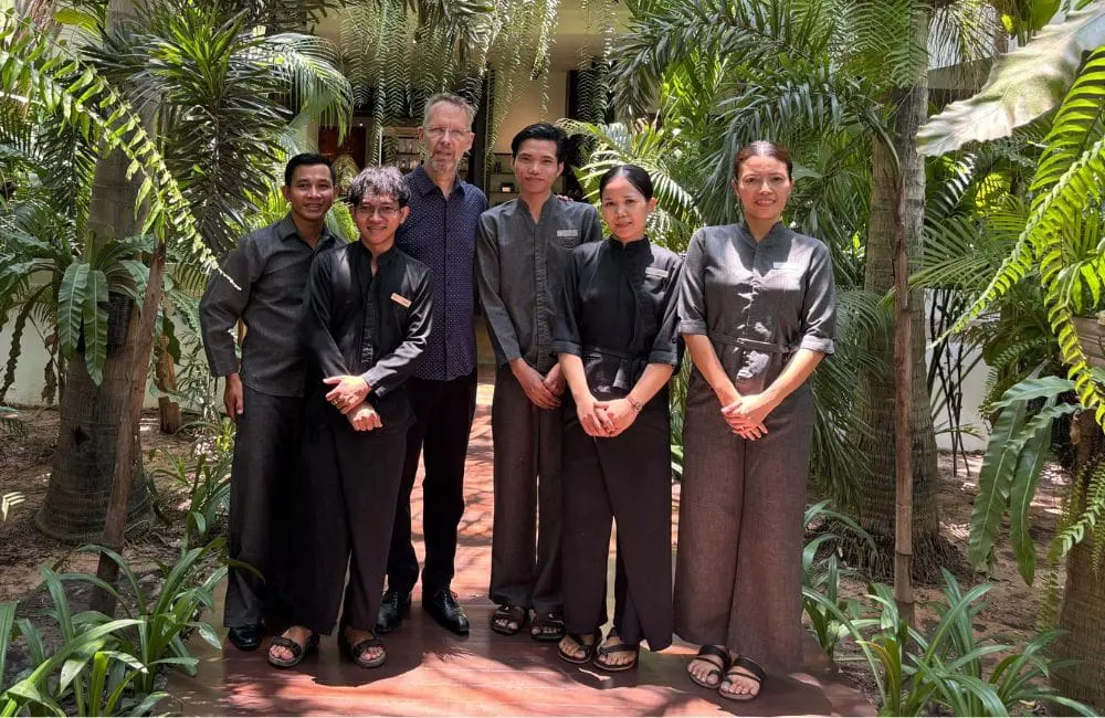 Christian de Boer and his staff at Jaya House River Park