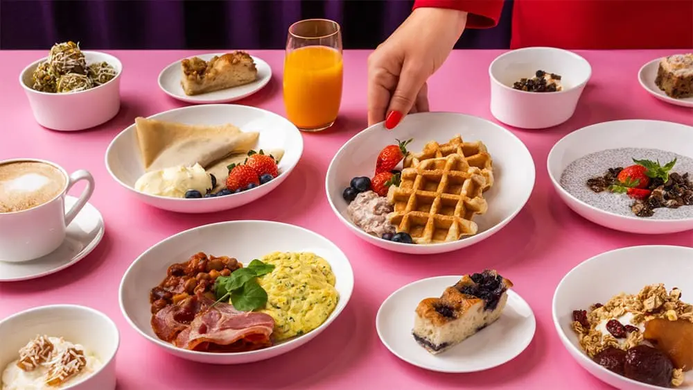 New Virgin Australia Business Class breakfast menu items.