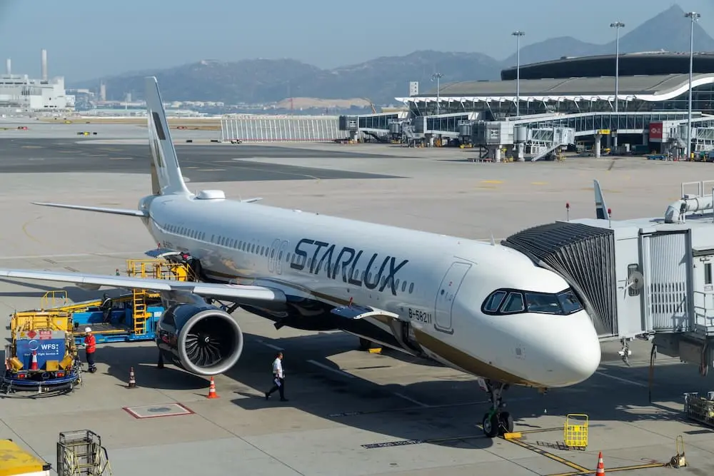Hong Kong - November 26, 2025 : Starlux Airlines Airbus A321neo at the Hong Kong International Airport. Starlux Airlines is a Taiwanese full service carrier headquartered in Taipei, Taiwan.