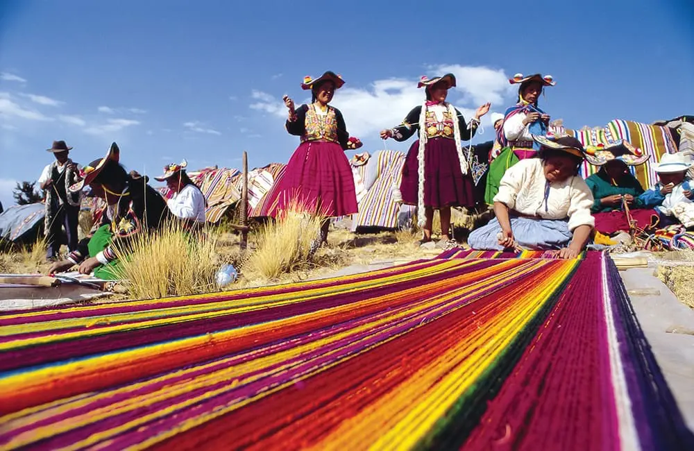 Sell South America, score Peru: Bunnik Tours launches $16K agent famil incentive 5 Bunnik Tours traditional weaving in Puno, Peru. Image: Annelieke Huijgens