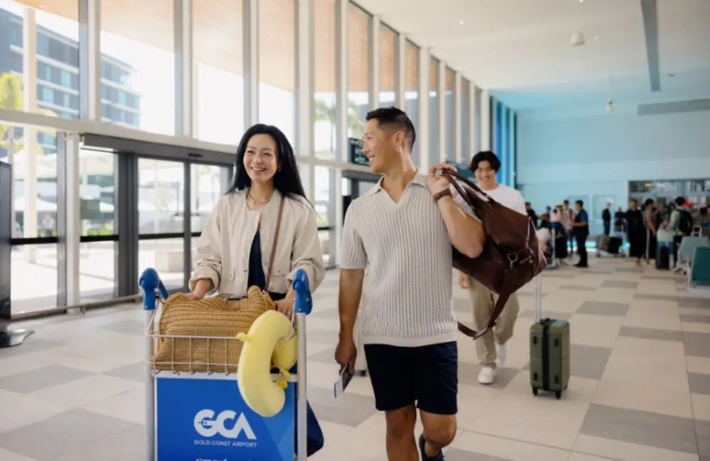 Arrivals at Gold Coast Airport.