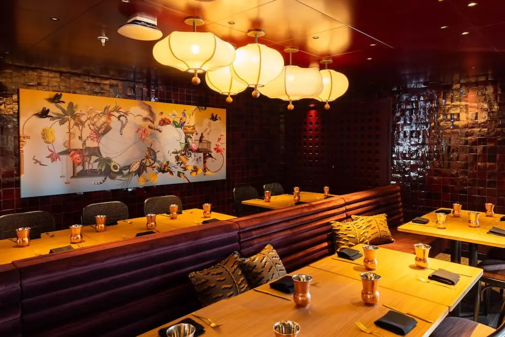 Virgin Voyages' new Ariya restaurant. 