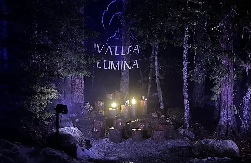 Vallea Lumina in Whistler, one of the immersive experiences that added another dimension to Angela Hill’s time in Canada.