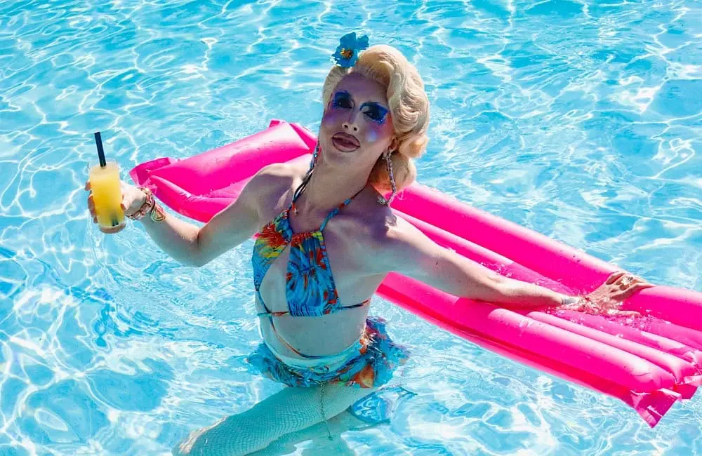 Poolside, but make it Gaydream: the five-day takeover turned Daydream Island into a glitter-soaked LGBTQIA+ escape. Image: Credit: Dean Arcuri and Qnews