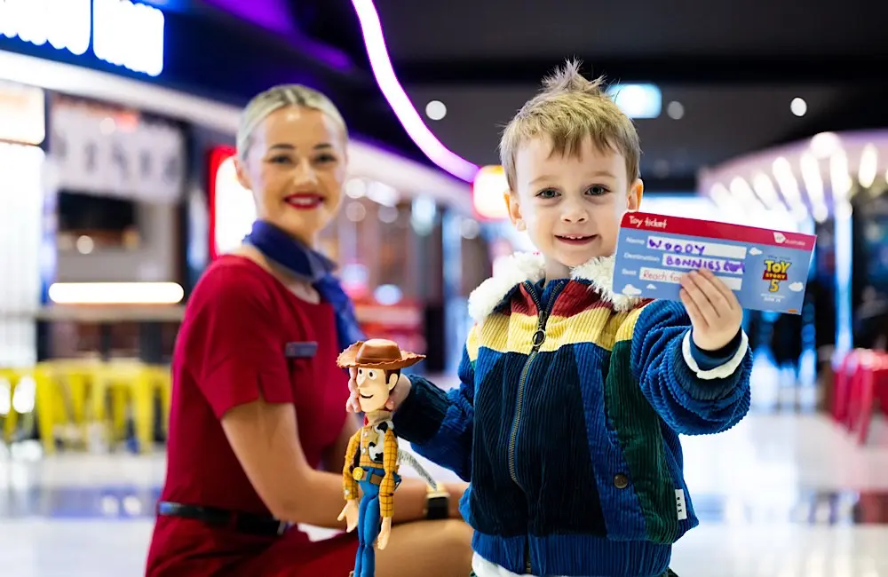 To infinity and onboard! Virgin Australia gives travelling toys their own boarding pass