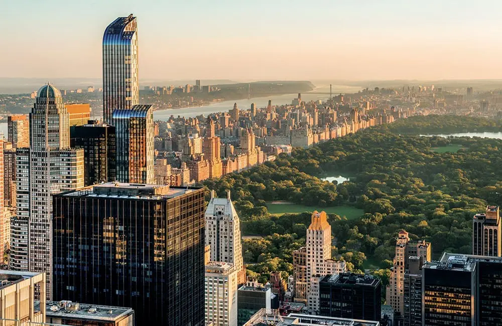 The view of Central Park from Top Of The Rock in Manhattan, NYC. Image: Julienne Schaer