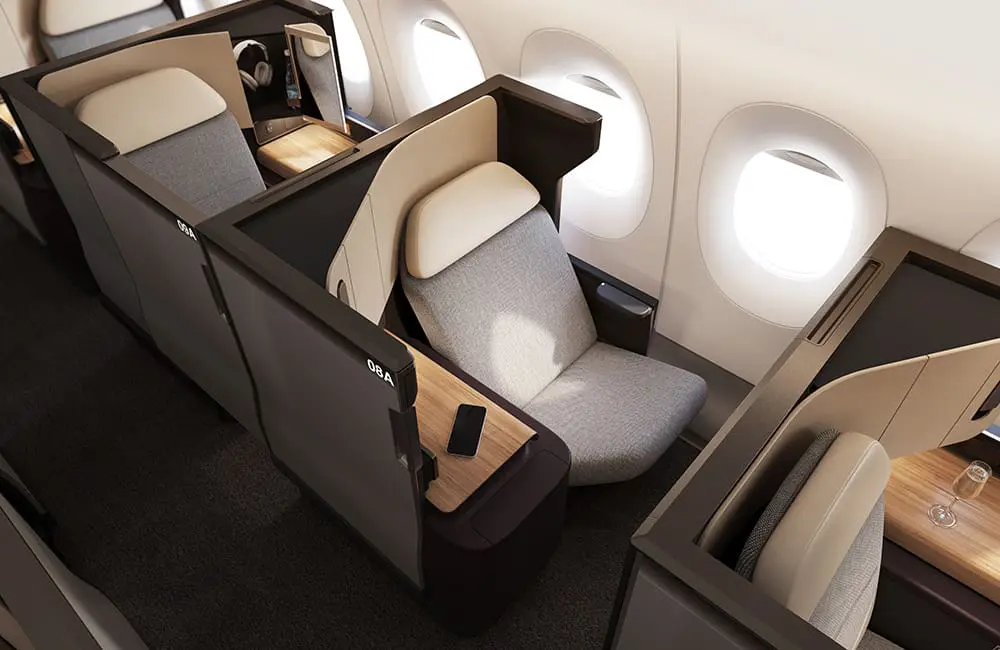 Render of Project Sunrise A350-1000ULR Business suite.