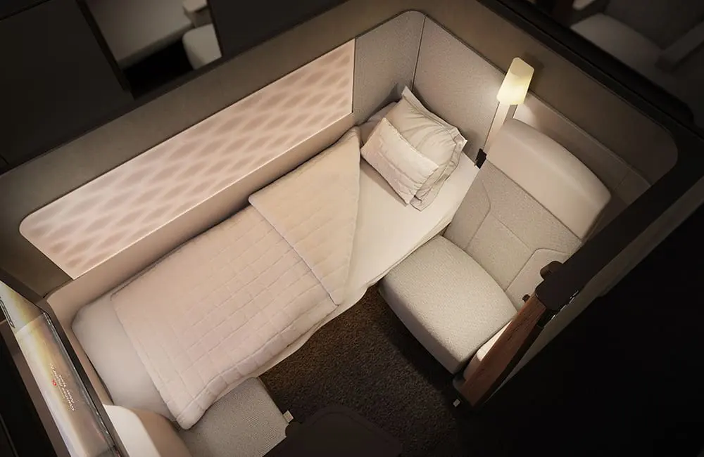 Render of Project Sunrise A350-1000ULR First suite.