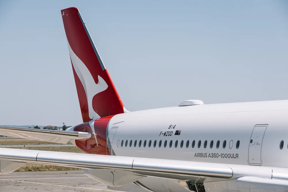 Qantas confirms world-first non-stop Sydney-London flights from 2027 at A350 unveiling 3 Image Description: Qantas Airways Project Sunrise Reveal