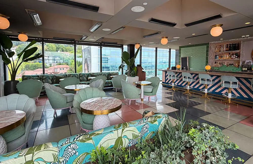 Live out your pastel mermaid dreams at The Rooftop Bar. Image: Cassie Tannenberg