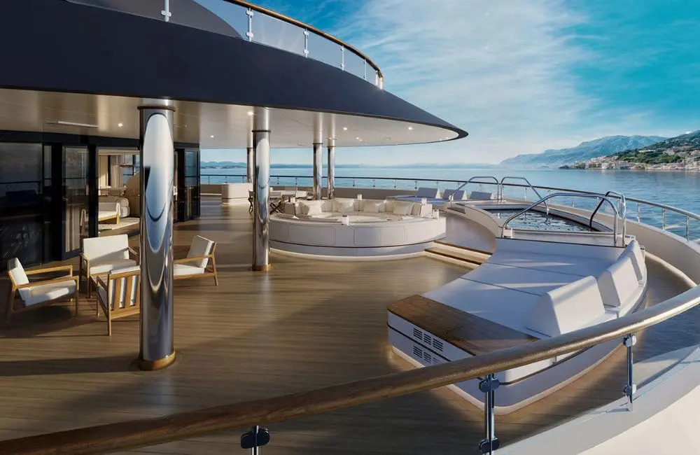 The new yacht advances the design and experience