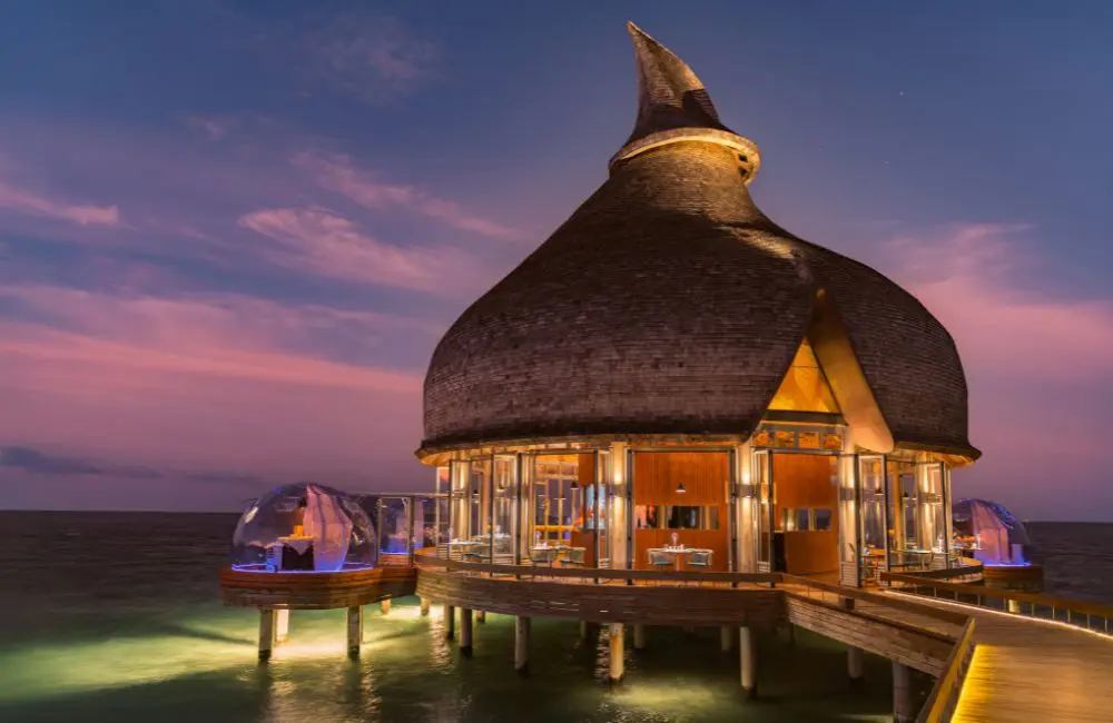 Outrigger Maldives Maafushivaru ranked among the top one per cent of hotels worldwide 1 Moodhu Grill at Outrigger Maldives Maafushivaru Resort