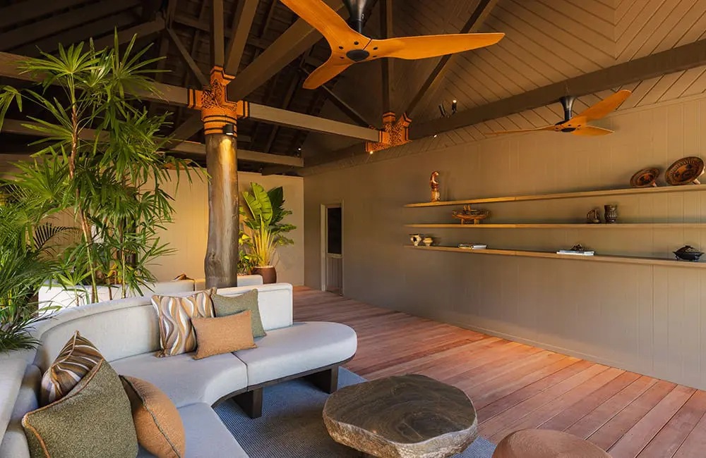 Arrival Lounge at VOMO Island, Fiji.