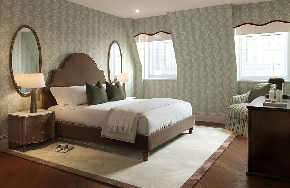 Australians can now book the first-ever overnight stays inside London's historic Admiralty Arch 6 Waldorf Astoria London – Admiralty Arch Mansard Bedroom.