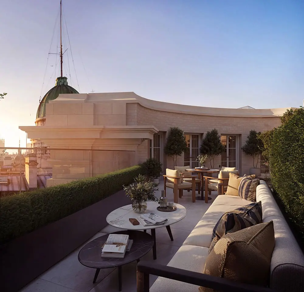 Australians can now book the first-ever overnight stays inside London's historic Admiralty Arch 7 Waldorf Astoria London – Admiralty Arch WALAA Nelson Suite Terrace.