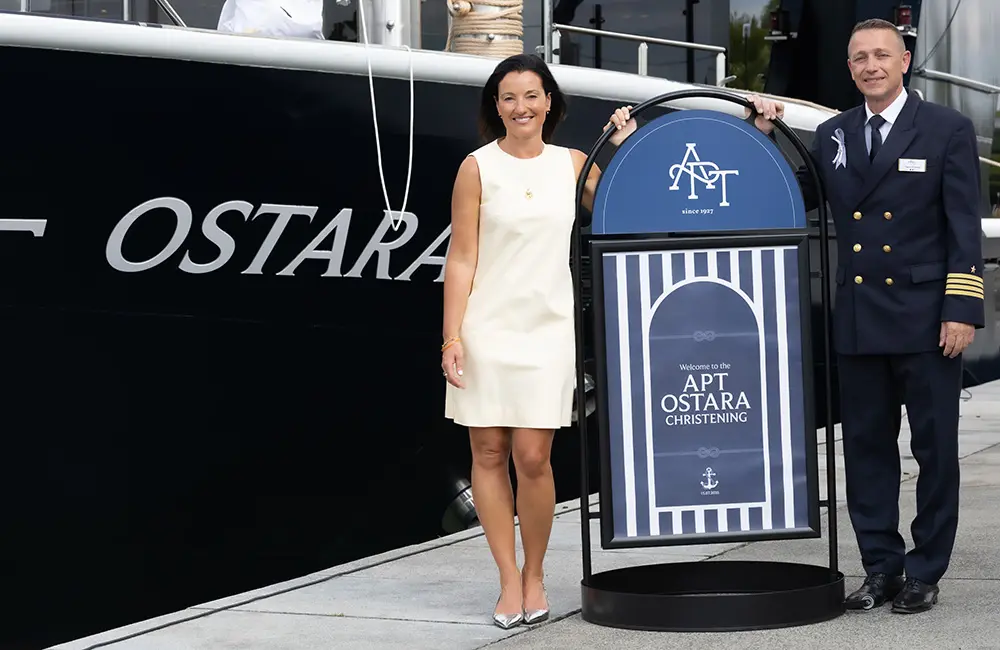 Ostara arrives: APT christens its newest luxury river ship to cruise Europe's waterways
