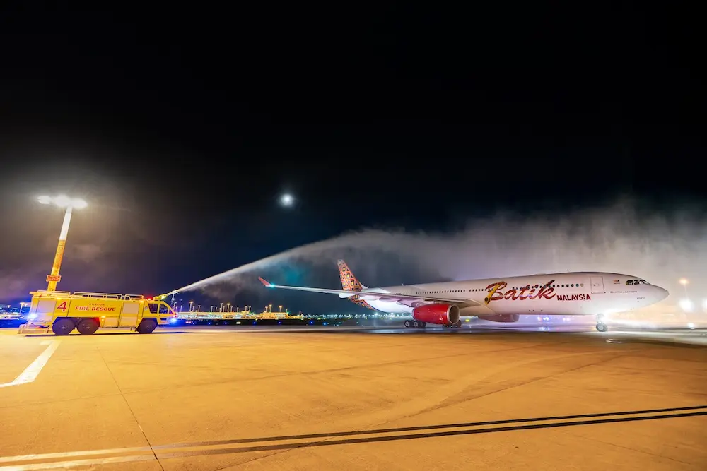 Sydney's newest international flights kick off in boost to Southeast Asian travel 2 Touchdown in Sydney for Batik Air
international flight