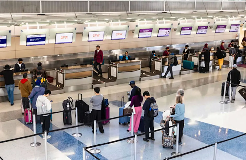 DFW is American's international and domestic hub. Image: DFW