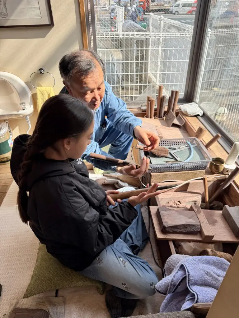 After countless trips to Japan, I just cruised there for the first time; here’s my verdict 14 My daughter get hands-on at an ink stone workshop