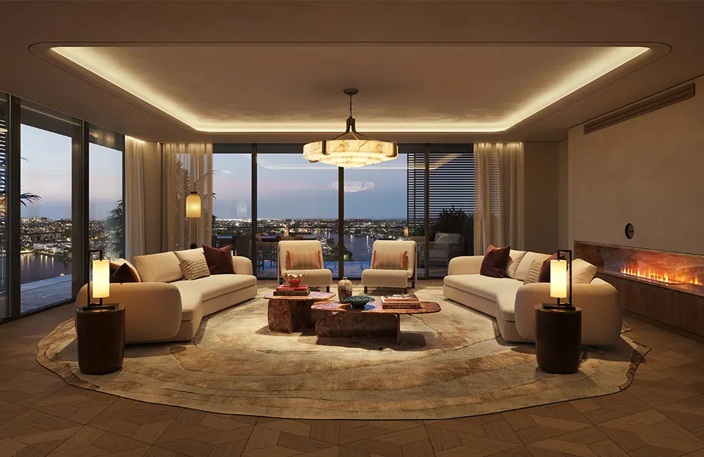 First look: Capella unveils its first Australian branded residences in Brisbane 1 Capella Brisbane: Living Room
