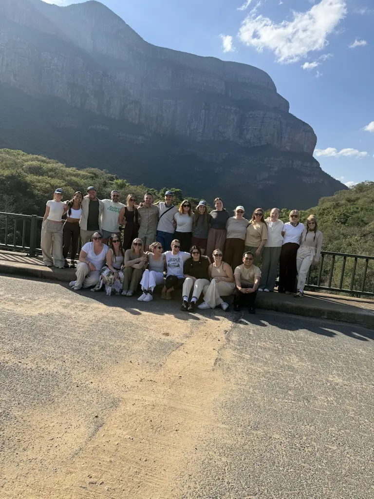 The Flight Centre group on safari