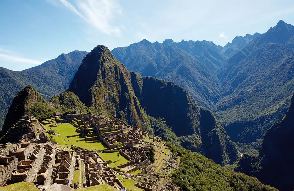 Machu Picchu in Peru.