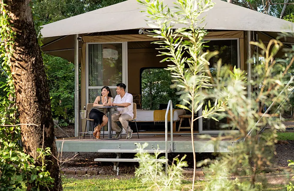 Indigenous-owned Cooinda Lodge has undergone an upgrade of its glamping tent accommodation.