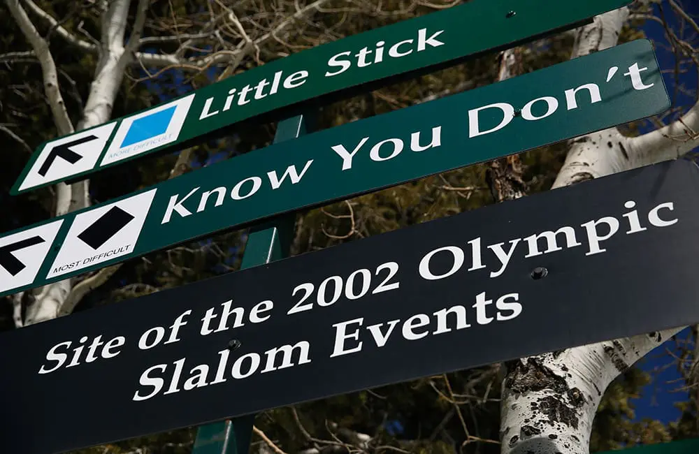 Utah eyes 2034 Winter Olympics with flurry of upgraded visitor experiences you can enjoy now 2 Winter Olympic legacy signage at Deer Valley Ski Resort. Image: Marc Piscotty/Visit Utah