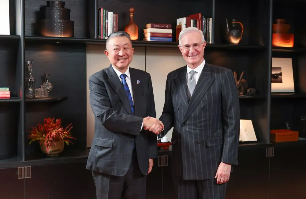 From left: Yoji Okumura, President, Fujita Corporation and David Udell, Group President, Asia Pacific, Hyatt