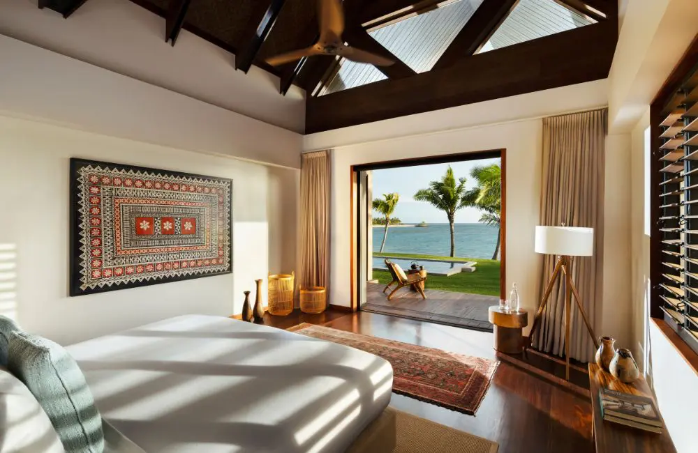 A bedroom in the new Six Senses Residences