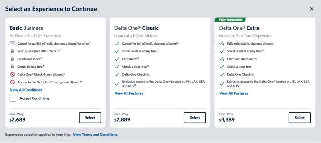 Delta drops cheaper Basic Business fares for premium cabin access minus perks from 8 July 3 dl basicbiz v2