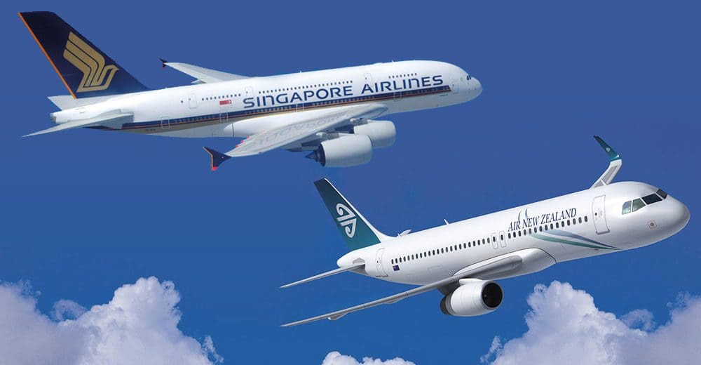 Singapore Airlines and Air New Zealand Unite in 2015