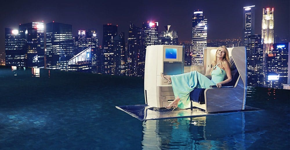 Gwyneth Paltrow takes a Singapore swim