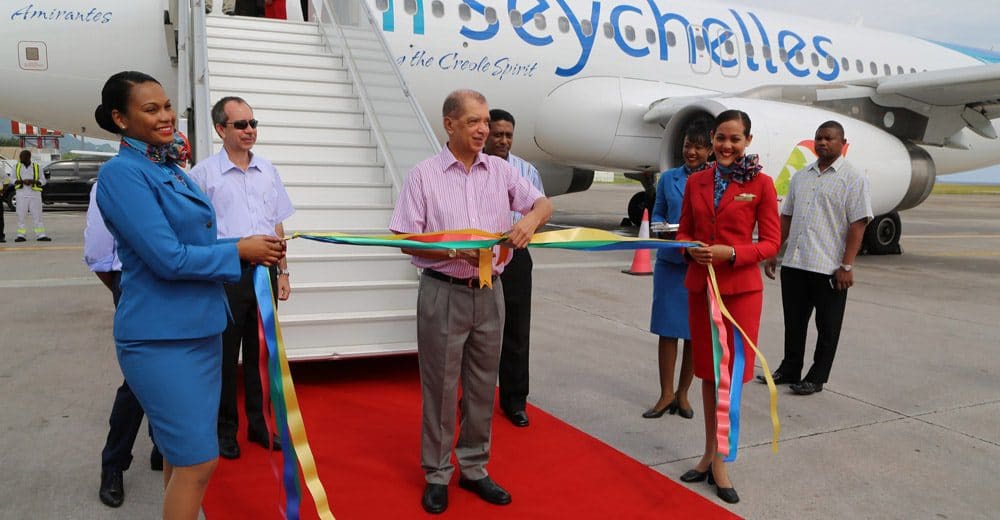 Air Seychelles first A320 touches down