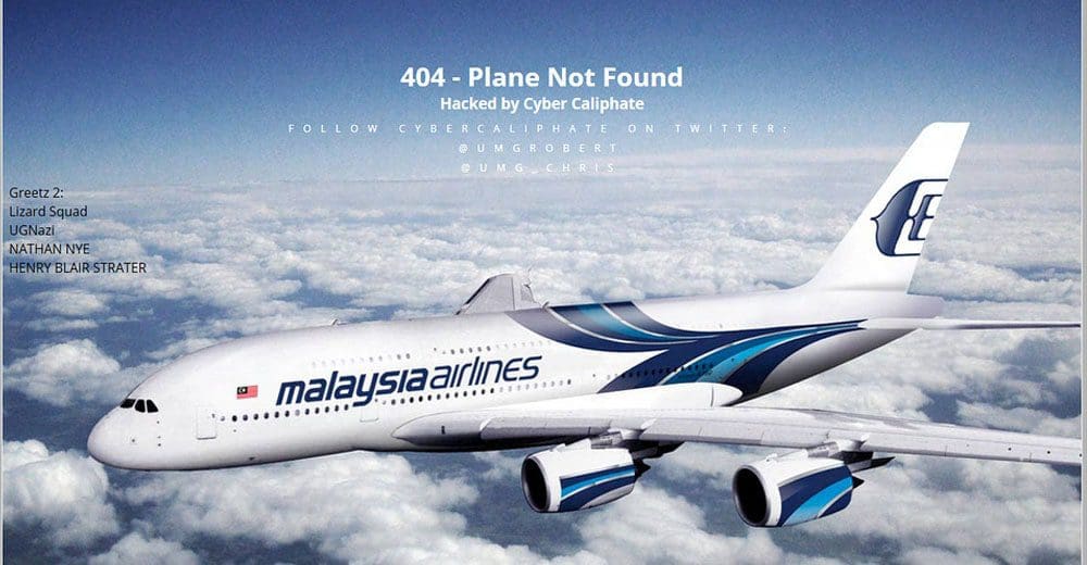 'Cyber Caliphate' hacks Malaysia Airlines' website
