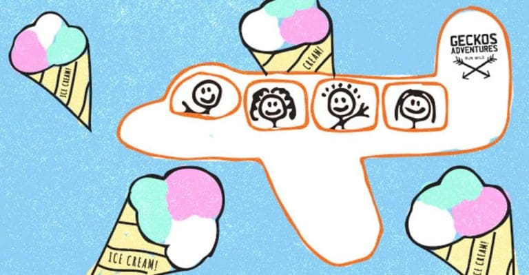 What could make flying easier? Ice cream!
