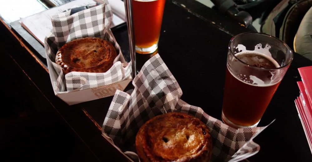 Food Review: beer and pie à la goat