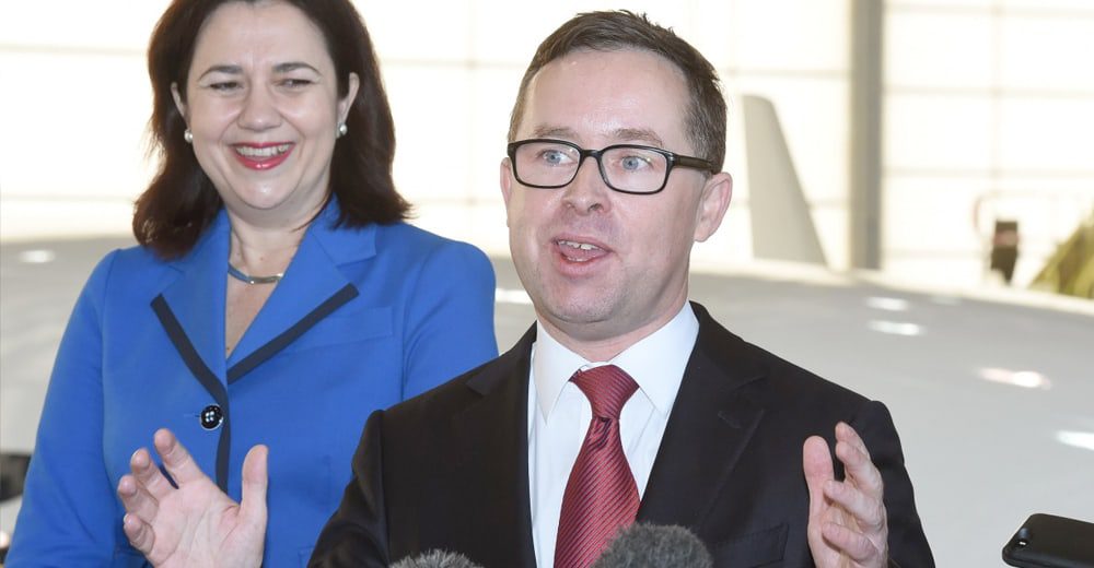 This is how Qantas' Alan Joyce responded when a man smashed a pie in his face