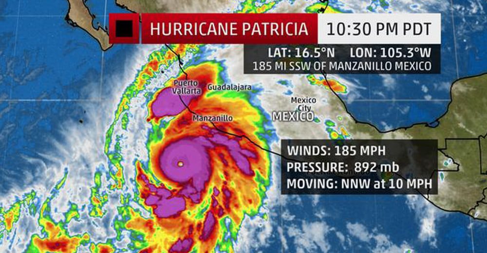 Mexico prepares for category 5 Hurricane Patricia