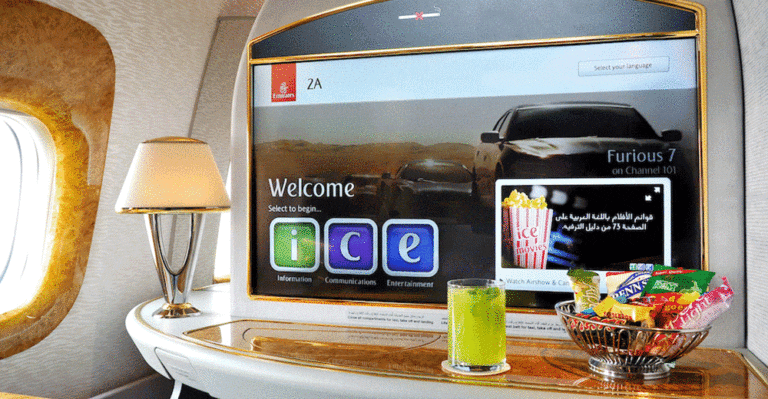 Emirates’ in-flight entertainment screens will be the largest on any aircraft